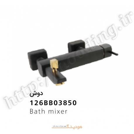 شیر حمام شودر مدل یونیک  مشکی طلایی Shouder Unique Bath Mixer Faucets Black